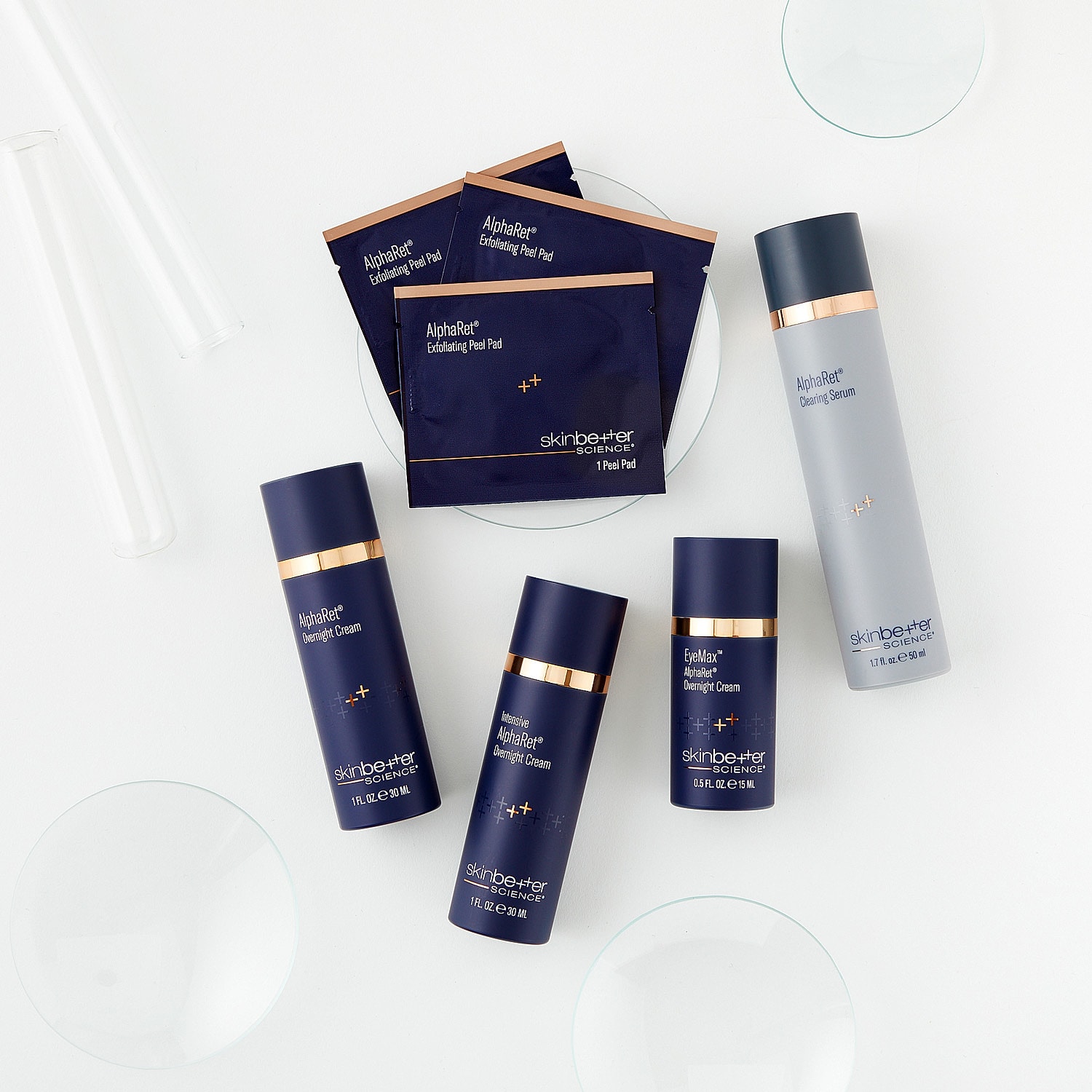 Skinbetter science skincare products on a surface.