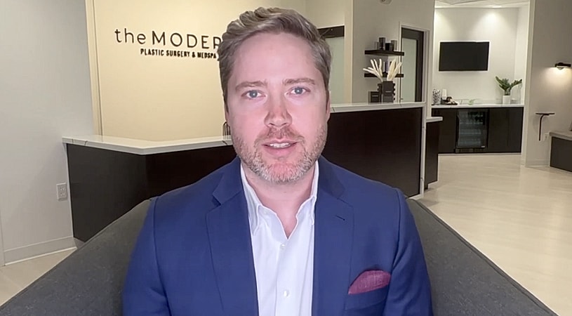 Dr. Jules Walters introducing his plastic surgery practice.